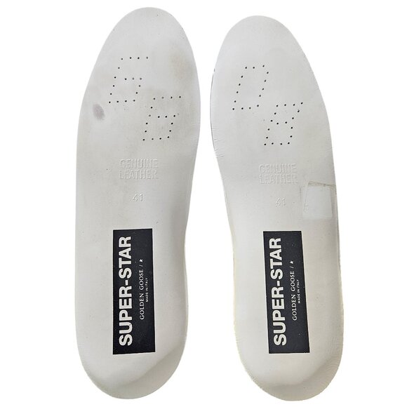 Golden Goose Superstar White Chestnut Brown Star Leather Suede Lace Up Sneaker - Picture 9 of 14